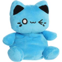 Aurora World Plush - Palm Pals - ELECTRIC BLUE MEOWCHI (5 inch)