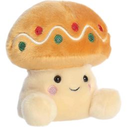 Aurora World Plush - Festive Palm Pals - GINGER COOKIE MUSHROOM (5 inch)