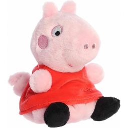 Aurora World Plush - Peppa Pig Palm Pals - PEPPA PIG (5 inch)
