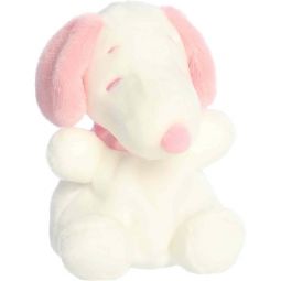 Aurora World Plush - Adorable Palm Pals - PINK & WHITE SNOOPY (Peanuts - 5 inch)