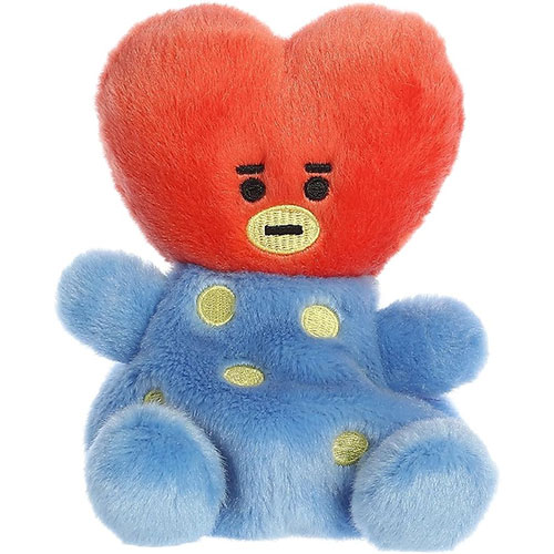 Aurora World BT21 TATA Schlüsselclip – Blau & Rot, Plüsch, Offizieller Merchandise