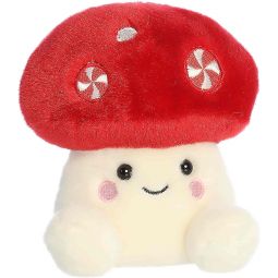 Aurora World Plush - Festive Palm Pals - TIM PEPPERMINT MUSHROOM (5 inch)