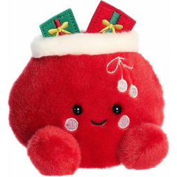 Aurora World Plush - Festive Palm Pals - VELVET SANTA BAG (5 inch)
