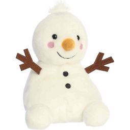 Aurora World Plush - Party Sized Festive Palm Pals - TWIG SNOWMAN (Medium - 8 inch)