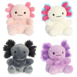 Aurora World Plush - Palm Pals - SET OF 4 AXOLOTLS [Ax, Jax, Xavier & Onyx](5 inch)