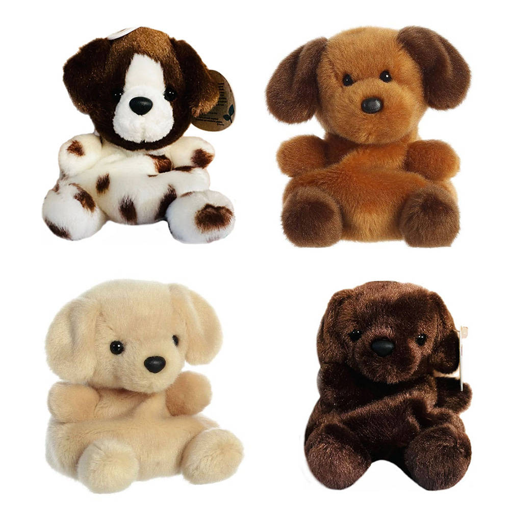 Palm Pals Ruff Ruff Aurora World Plush - Palm Pals - SET OF 4 DOGS [Freckles, Sunny Lab ...