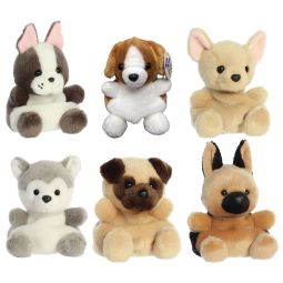 Aurora World Plush - Palm Pals - SET OF 6 DOGS [Buster, Busky, Frankie, Hans, Beau +1](5 inch)