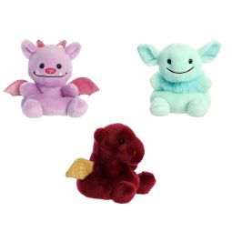 Aurora World Plush - Palm Pals - FANTASY SET OF 3 [Aidan Dragon, Gribble Goblin & Marbles](5 inch)