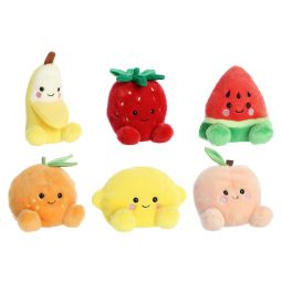 Aurora World Plush Palm Pals - SET OF 6 FRUITS [Juicy, Gwen, Tangie, Yuzu, Sandy +1](5 inch)