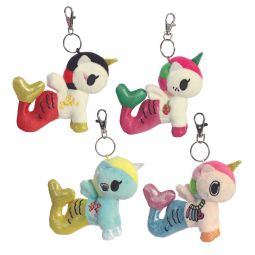 Aurora World Plush - Tokidoki Mermicorno Series 4 - SET OF 4 (Lotus, Pitaya, Luminosa +1)(4.5 inch)