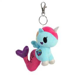 Aurora World Plush - Tokidoki Mermicorno Series 5 - AQUAMARINA (Metal Key Clip - 4.5 inch)