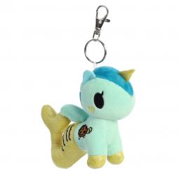 Aurora World Plush - Tokidoki Mermicorno Series 5 - SEA GREEN (Metal Key Clip - 4.5 inch)