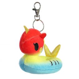 Aurora World Plush - Tokidoki Unicorno Pool Party - SUMMER (Metal Key Clip - 4.5 inch)