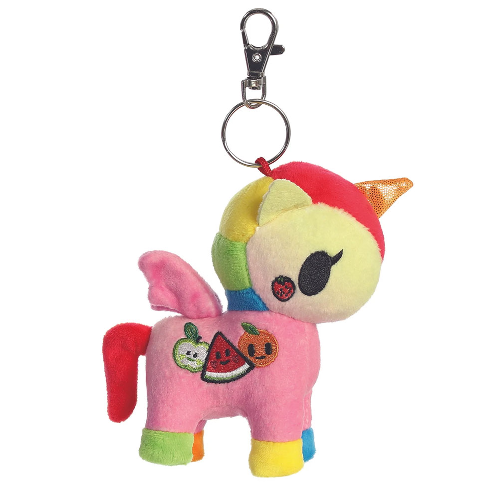 Aurora World Plush - Tokidoki Unicorno Series 4 - FRUTTINA (Metal Key Clip - 4.5 inch)