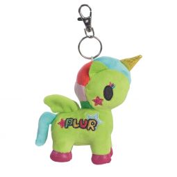 Aurora World Plush - Tokidoki Unicorno Series 4 - LULU (Metal Key Clip - 4.5 inch)