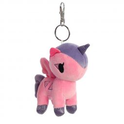 Aurora World Plush - Tokidoki Unicorno Series 5 - QUARTZY (Metal Key Clip - 4.5 inch)