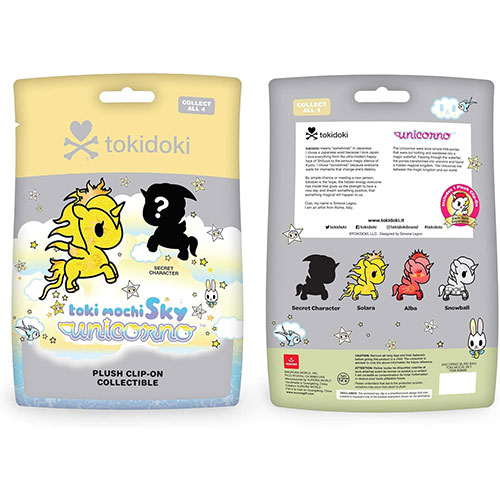 Aurora World Plush - Tokidoki Toki Mochi Sky Unicorno - BLIND BAG [1 Random Plush Clip-On](4.5 inch)