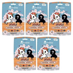 Aurora World - Tokidoki Sushi Unicorno - BLIND BAGS [5 Pack Lot](Clip-Ons 4.5 inch)