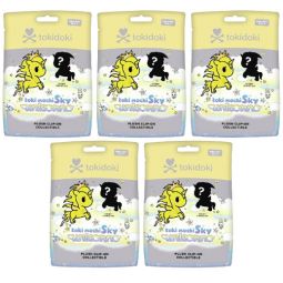 Aurora World Plush - Tokidoki Toki Mochi Sky Unicorno - BLIND BAGS [5 Pack Lot](Clip-Ons - 4.5 inch)