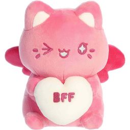 Aurora World Plush - Tasty Peach - BFF CANDY HEART MEOWCHI (7 inch)