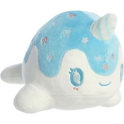 Aurora World Plush - Tasty Peach - BLUE RASPBERRY NOMWHAL (7 inch)