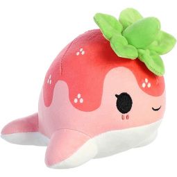 Aurora World Plush - Tasty Peach - STRAWBERRY NOMWHAL (7 inch)