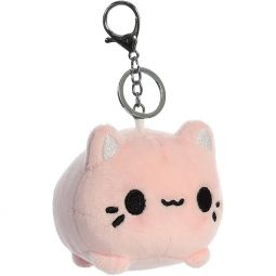 Aurora World Clip-On Plush - Tasty Peach - STRAWBERRY MEOWCHI (Key Clip - 3.5 inch)