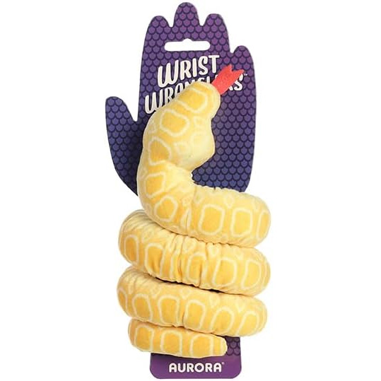 Aurora World Plush - Snake Wrist Wranglers - ALBINO BURMESE PYTHON [8 inch][34 inches stretched]