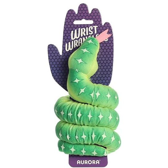Aurora World Plush - Snake Wrist Wranglers - EMERALD TREE BOA [8 inch][34 inches stretched]
