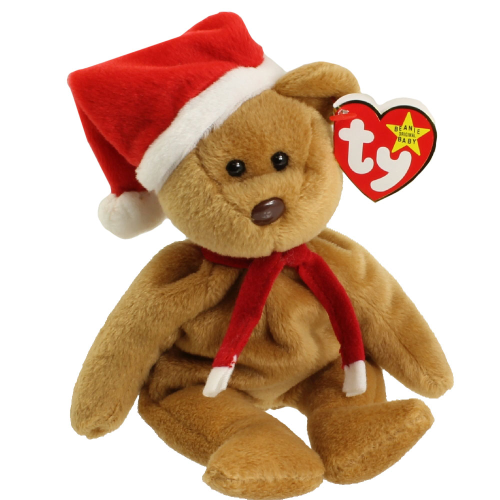 TY Beanie Baby - 1997 HOLIDAY TEDDY (8.5 inch) *1st Year*