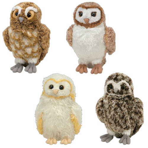 TY Beanie Babies - The OWLS OF GA'HOOLE (Set of 4 - Movie Promo) (5.5 inch)