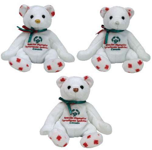 TY Beanie Babies - 2006 Special Olympics Canada Exclusive Bear Set (Special Olympics Version #/333)