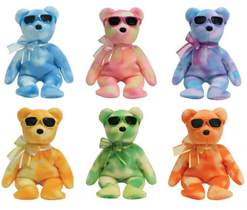 TY Beanie Babies - SUMMER SHOW ICE BEARS (Set of 6) (8.5 inch)