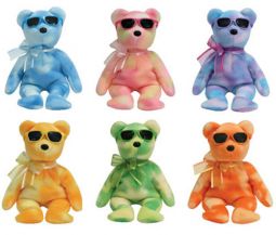 TY Beanie Babies - SUMMER SHOW ICE BEARS (Set of 6) (8.5 inch)
