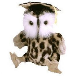 TY Attic Treasure - SOCRATES the Graduation Owl (8.5 inch)