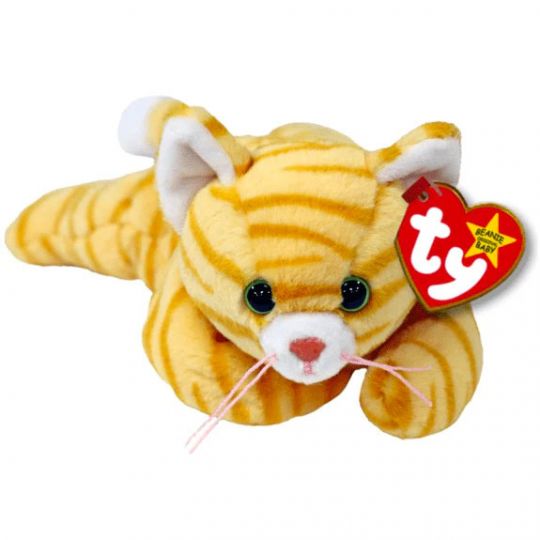 TY Beanie Baby AMBER II the Gold Tabby Cat (8 inch)[2023 Release