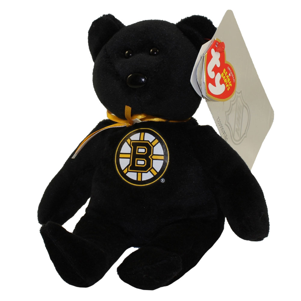 TY Beanie Baby - NHL Hockey Bear - BOSTON BRUINS (8 inch)