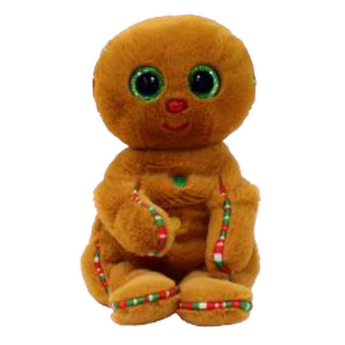 TY Beanie Baby (Beanie Bellies) - CRISPIN the Gingerbread Man (6 inch)(Ships Winter)