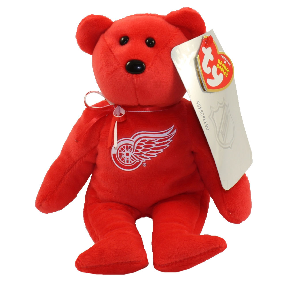TY Beanie Baby - NHL Hockey Bear - DETROIT REDWINGS (8 inch):  BBToyStore.com - Toys, Plush, Trading Cards, Action Figures & Games online  retail store shop sale
