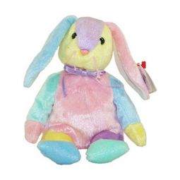 TY Beanie Baby - DIPPY the Multi-Colored Rabbit (Purple & Yellow Head) (8.5 inch)