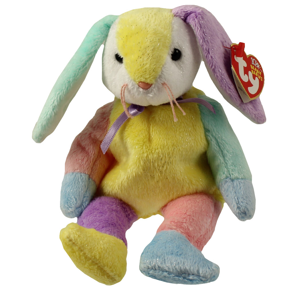 Ty Beanie Baby ~ FLOPPITY the Purple Bunny MWMT 8.5 Inch 