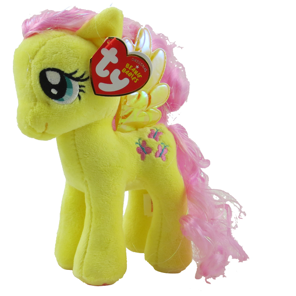 TY Beanie Baby - FLUTTERSHY (Sparkle Hair Strands - 7 inch) (My Little Pony)