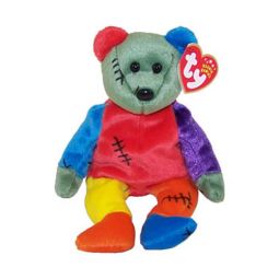 TY Beanie Baby - FRANKENTEDDY Bear (Orange & Blue Feet) (8.5 inch)