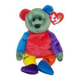 TY Beanie Baby - FRANKENTEDDY Bear (Purple & Blue Feet) (8.5 inch)