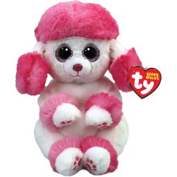 TY Beanie Baby (Beanie Bellies) - HEARTLY the Valentine's Poodle Dog (6 inch)