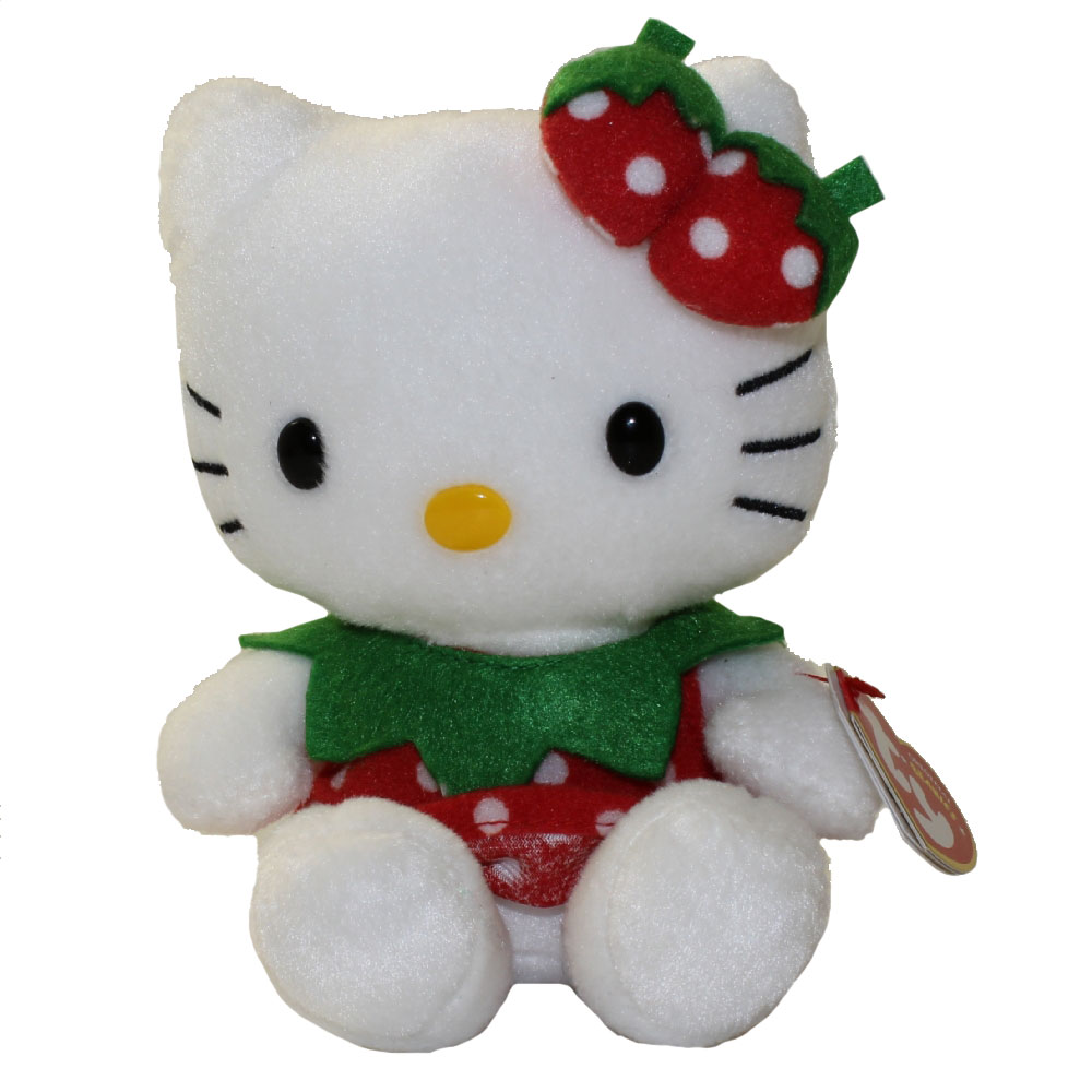 TY Beanie Baby - HELLO KITTY ( STRAWBERRY ) (UK Exclusive) (6.5 inch)