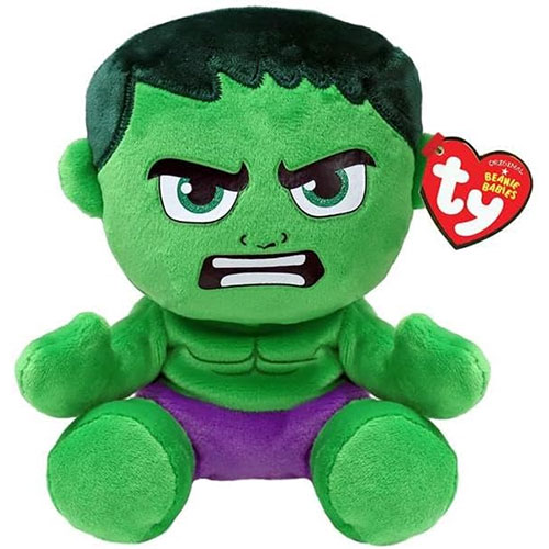 TY Beanie Baby Marvel Super Heroes - HULK [2023](Soft Body - 7.5 inch)