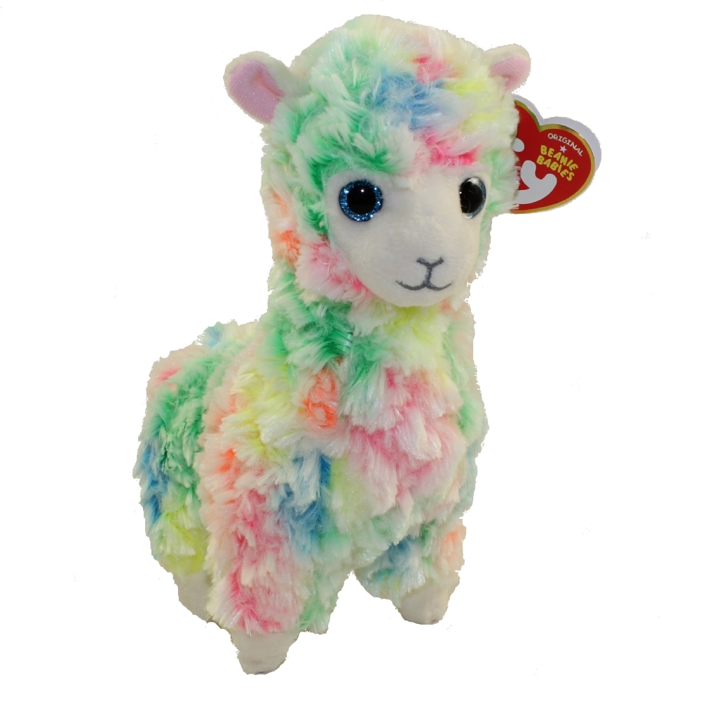 Ty Inc 6 Beanie Babies Multicolor Regular Lola Llama Plush Toy