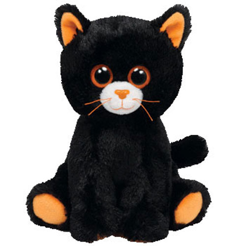 TY Beanie Baby - MERLIN the Black Cat (6.5 inch)