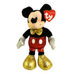 6''  Sparkle Minnie Mouse Ty Beanie Babies Beautiful Disney Beanie Plush Toy 